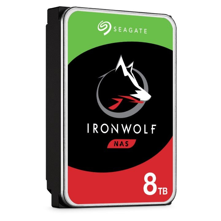 Seagate 8TB 3.5'  IronWolf, SATA3, NAS 24x7, 7200 RPM, 256MB Cache  HDD (ST8000VN004)
