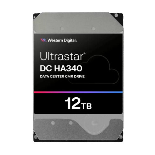 Western Digital 0B47063 Ultrastar DC HA340 Data Center 3.5' SATA HDD - 12TB Read/Wright 150/465 IOPS SATA 267MB/s 7200 RPM WUS721212BLE6L4