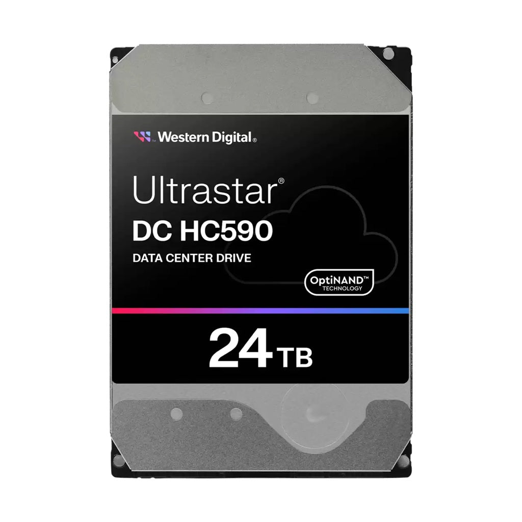 Western Digital Ultrastar DC HC590 24TB: 3.5", SAS, CMR, SE, 146.71×101.6×26.11mm, 670g,  5Y warranty