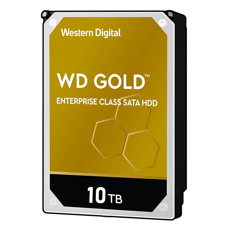 Western Digital Gold 10TB 3.5' Enterprise Class SATA 6 Gb/s HDD 7200 RPM Cache 512MB 5-Year Limited Warranty