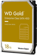 Western Digital Gold 18TB 3.5" Enterprise Class SATA 6 Gb/s HDD 7200 RPM Cache Size 512MB 5-Year Limited Warranty