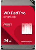 Western Digital WDRed Pro NAS Hard Drive - 24TB 3.5" 287MB/s 7200 RPM 512MB SATA HD 5yrs warranty