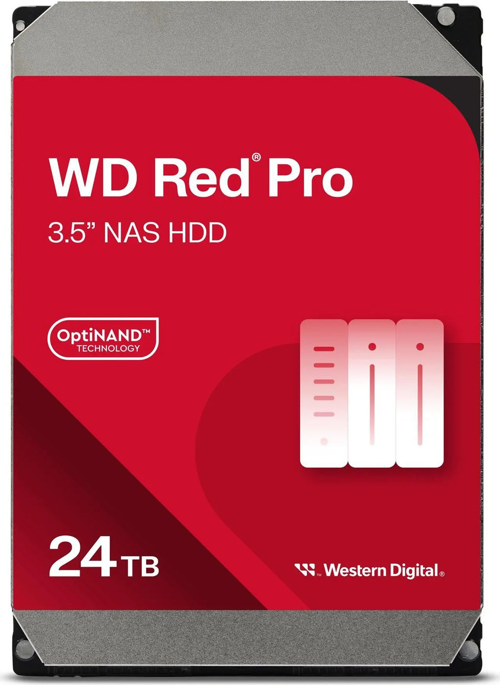 Western Digital WDRed Pro NAS Hard Drive - 24TB 3.5" 287MB/s 7200 RPM 512MB SATA HD 5yrs warranty