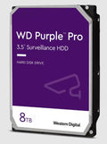 Western Digital WD Purple Pro 8TB 3.5" Surveillance HDD 7200RPM 256MB SATA3 245MB/s 550TBW 24x7 64 Cameras AV NVR DVR 2.5mil MTBF
