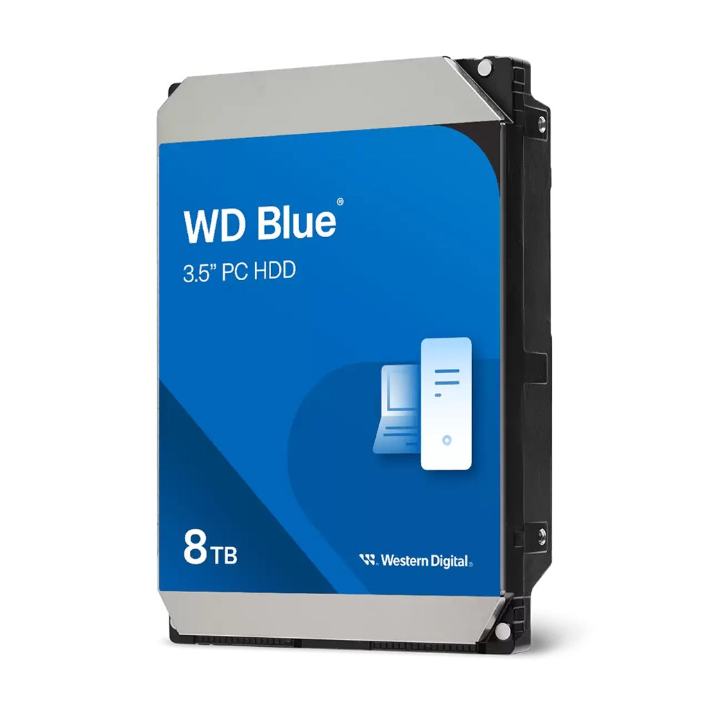Western Digital Blue PC Desktop 8TB 3.5"  Hard Drive SATA 6Gb/s 5640RPM 256MB Cache CMR 2-Year Limited Warranty