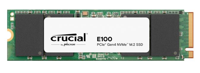 Micron (Crucial) Crucial E100 480GB Gen4 NVMe SSD 4700/2500 MB/s R/W 60TBW 350K/460K IOPS 1.5M hrs MTTF M.2 2280 PCIe4 3yrs <