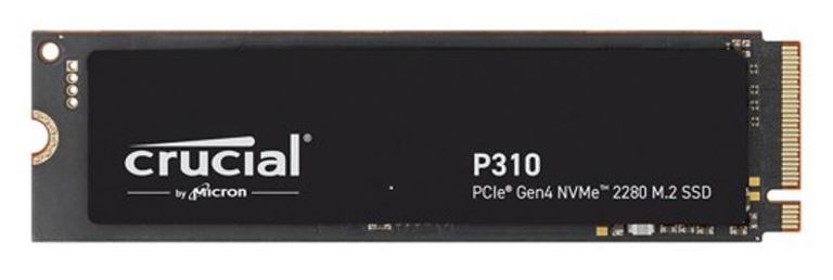 Micron (Crucial) Crucial P310 1TB Gen4 2280 NVMe SSD 7100/6000 MB/s R/W 220TBW 1000K/1200K IOPS 1.5M hrs MTTF Full-Drive Encr