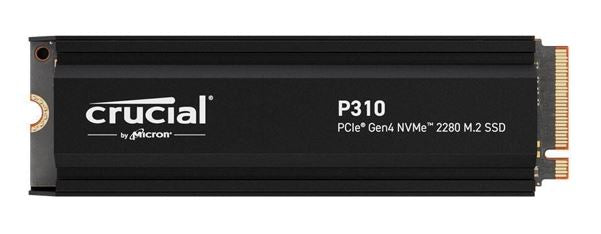 Micron (Crucial) Crucial P310 1TB Gen4 2280 NVMe SSD w Heatsink 7100/6000 MB/s R/W 220TBW 1000K/1200K IOPS 1.5M hrs MTTF Full