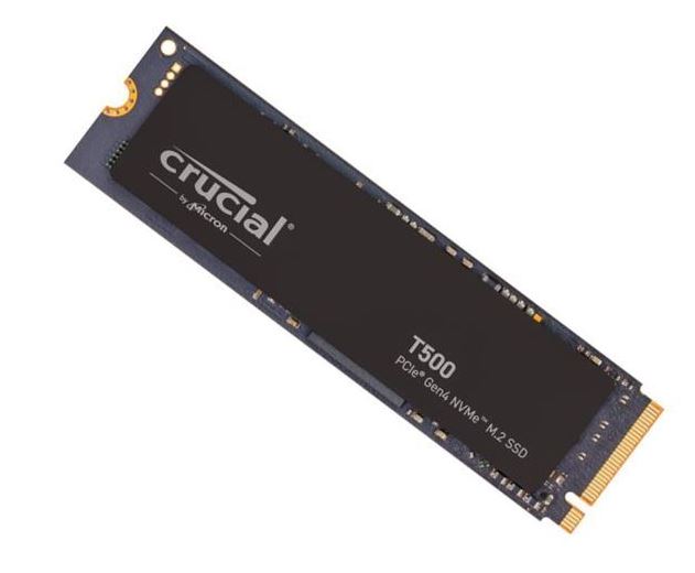 Micron (Crucial) Crucial T500 4TB Gen4 NVMe SSD - 7000/6900 MB/s R/W 2400TBW 1440K IOPs 1.5M hrs MTTF Acronis True Image Crea
