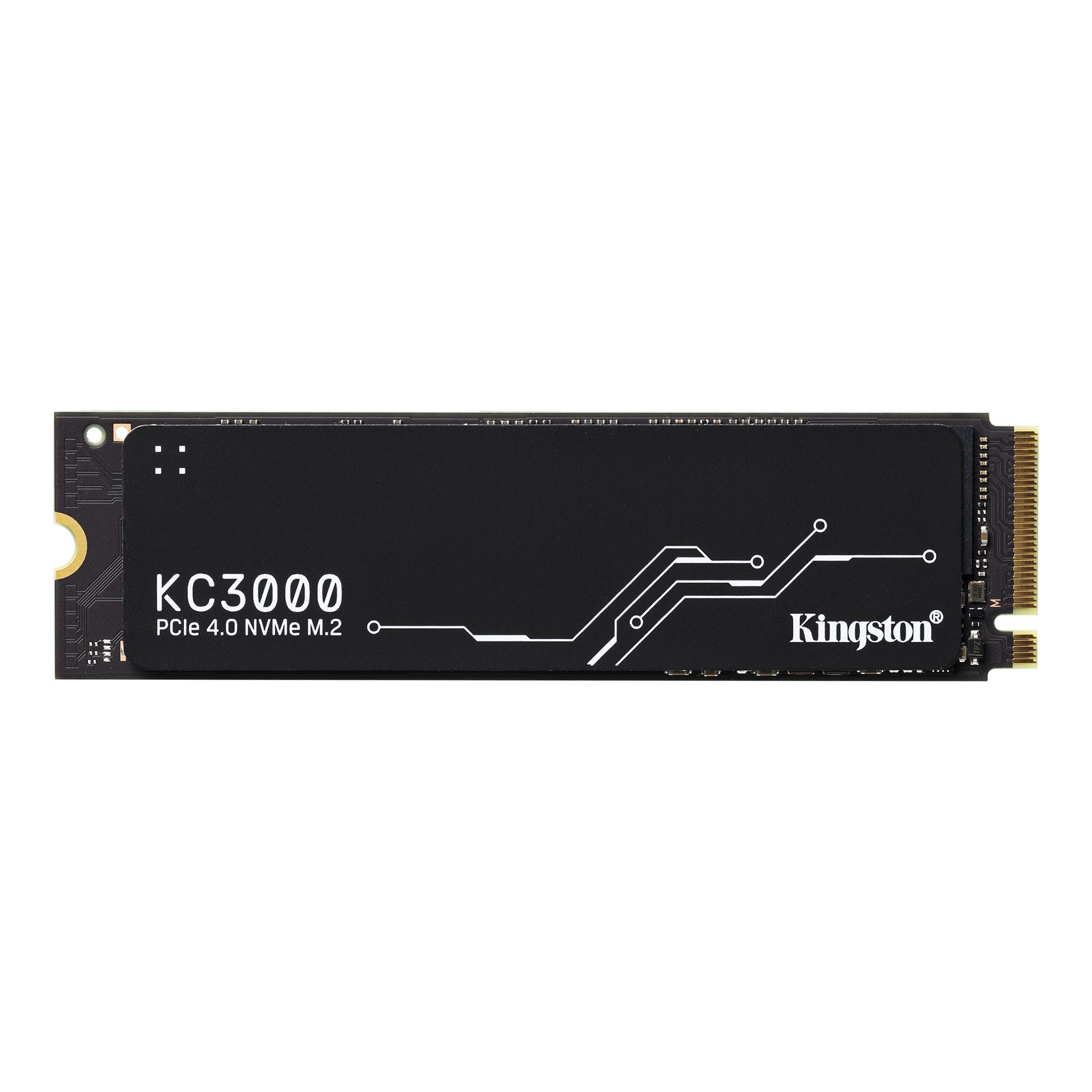 Kingston KC3000 1TB PCle 4.0 NVMe M.2 2280 7,000/6,000MB/s Random 4K 800TBW 3D TLC Phison E18 Low Profile Graphene Aluminium Heat Spreader