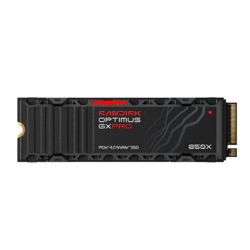 SANDISK Optimus™ GX PRO 850X PCIe® 4.0 NVMe™ SSD with Heatsink, 1TB, Read 7,300MB/s Write 6,600MB/s, 5 Yr Warranty