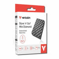 Verbatim 32025 Store’n’Go Mini Diamond SSD USB-C 1TB, USB 3.2 Gen 2, 1000MB/s Read/Write, USB Flash Drive, External SSD