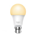 TP-Link Tapo L510B Smart Light Bulb Bayonet Fitting Dimmable, No Hub Required, Voice Control, Schedule  Timer 2700K 8.7W 2.4 GHz 802.11b/g/n