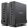 Simplecom CHT815 15-in-1 USB-C 4K Triple Display MST Docking Station with Dual HDMI DP