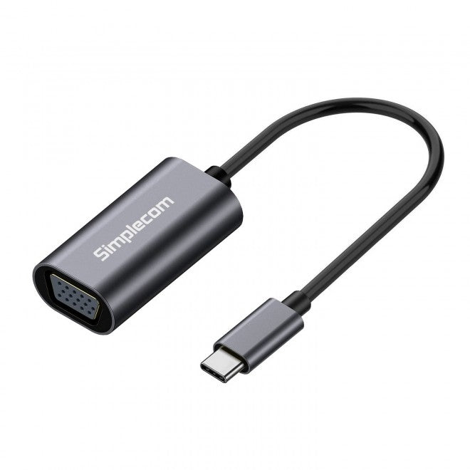 Simplecom DA104 USB-C to VGA Adapter, Full HD 1080p