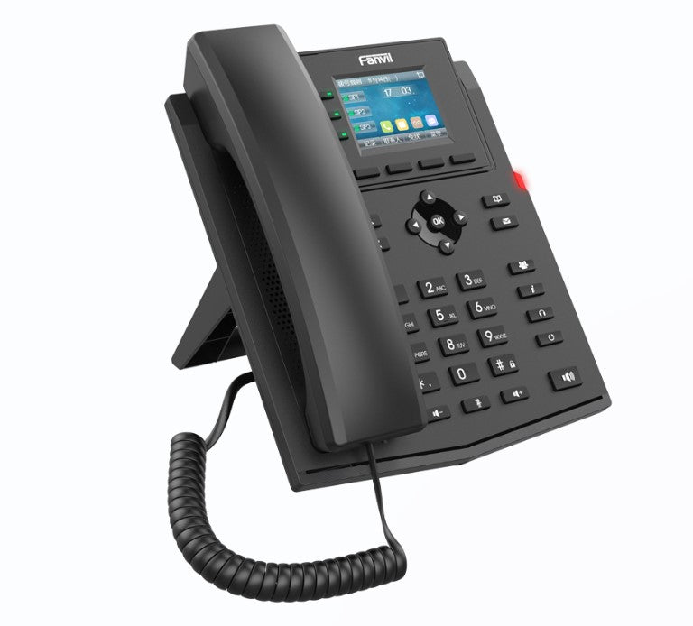 Fanvil Fanvil X302-2 Wire IP Phone, 2.4-inch Color, RJ11 Interface and Supports 2-Wire Power, HD Voice, 6-Party Conferencing,