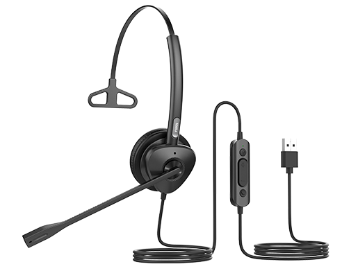 Fanvil Fanvil HT301-U USB Mono Headset - OverThe Head Design, Suit For Small Office, Home Office (SOHO) Or Call Center Staff 
