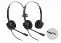 Fanvil Fanvil HT302 RJ9 Dual Headset - OverThe Head Design, Suit For Small Office, Home Office (SOHO) Or Call Center Staff