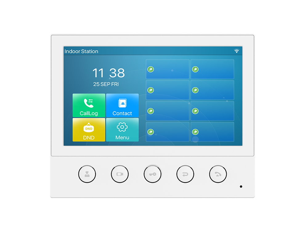 Fanvil Fanvil i53W Indoor SIP Station, 6 SIP Lines, 5 Buttons, PoE, 7" Colour Touch Screen, Linux, ONVIF, 2Yr Warranty