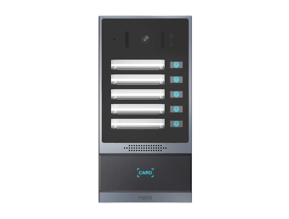 Fanvil Fanvil i63 Outdoor Audio/Video Intercom, 2 SIP Lines, 5 DSS Keys, PoE, IP66  IK07, RFID Reader , ONVIF, 2Yr Warranty