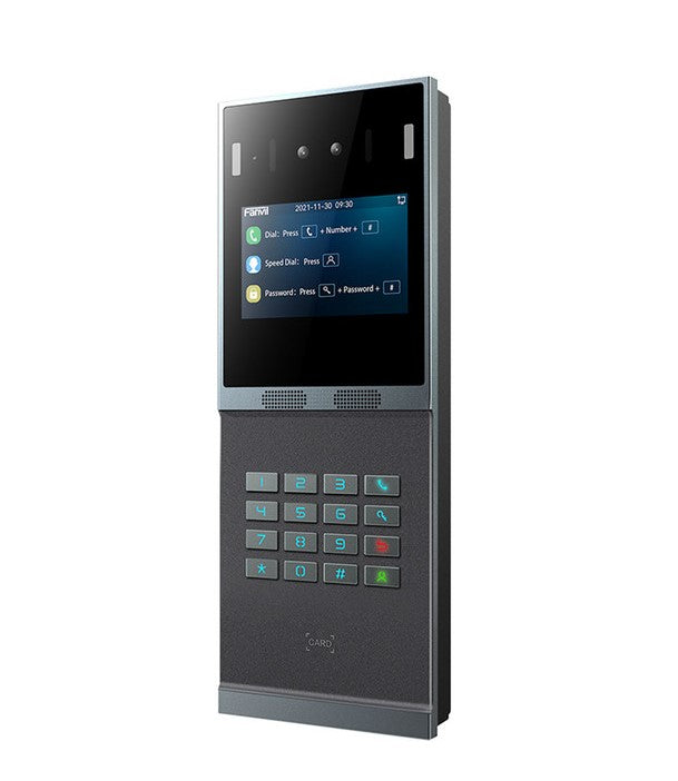 Fanvil Fanvil I66 Outdoor Video Door Phone,Face Recognition Door Phone, Audio/Video Intercom,4-inch IPS Color Screen 12 Numer