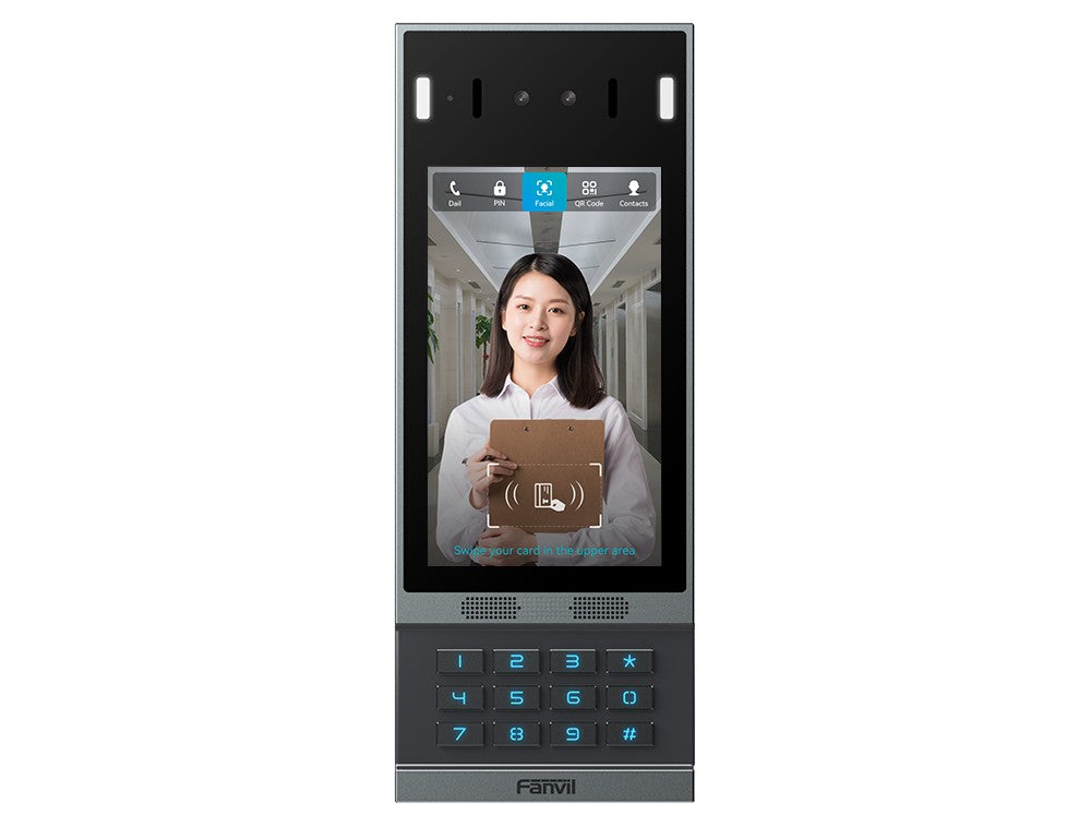 Fanvil Fanvil i67 Face Recognition Door Phone, 7IN COLOR SCREEN, Camera HD, 7-inch 600×1024 touch screen 12 Numeric Keys anti