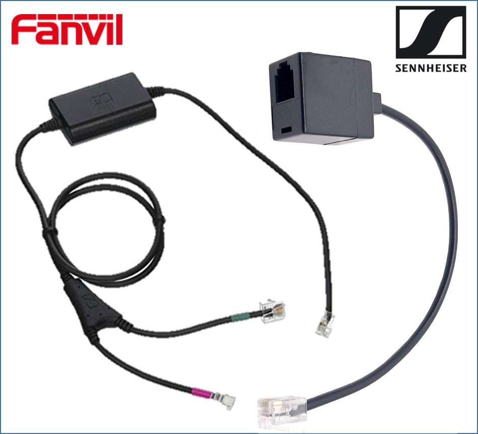 Fanvil Fanvil / EPOS l Sennheiser Electronic Hook Switch (EHS) Adapter - Inc Fanvil T-03  RJ9 Connector Cable