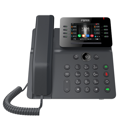 Fanvil Fanvil V64 Prime Busines Phone, 3.5" Color Screen, Built in WiFi  BT, Dual Gigabit Ports, PoE, 12 Lines, SBC Ready, 2 