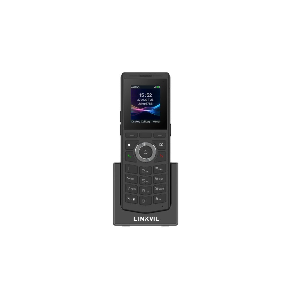 Fanvil Fanvil Linkvil W610D Portable DECT Phone, built-in Bluetooth 5.0,  rechargeable 1900mAh battery, up to 8 hours of talk
