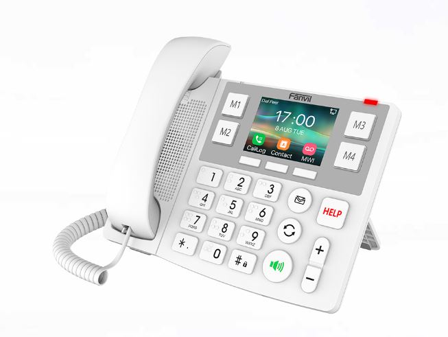 Fanvil Fanvil X305 Big Button IP Phone - 3.5" Colour Screen, 2 SIP Lines, HAC, Dual Gigabit Ports, Supports HD audio, PoE