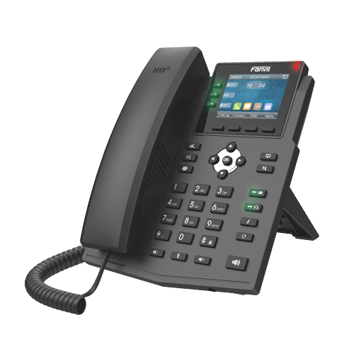 Fanvil Fanvil X3U Pro Enterprise IP Phone - 2.8" Colour Screen, 3 Lines, No DSS Buttons, Dual Gigabit NIC, HD Audio Quality, 