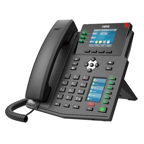 Fanvil Fanvil X4U Enterprise IP Phone - 2.8" Colour Screen, 4 Lines, 30 x DSS Buttons, *SBC Ready, Dual Gigabit NIC