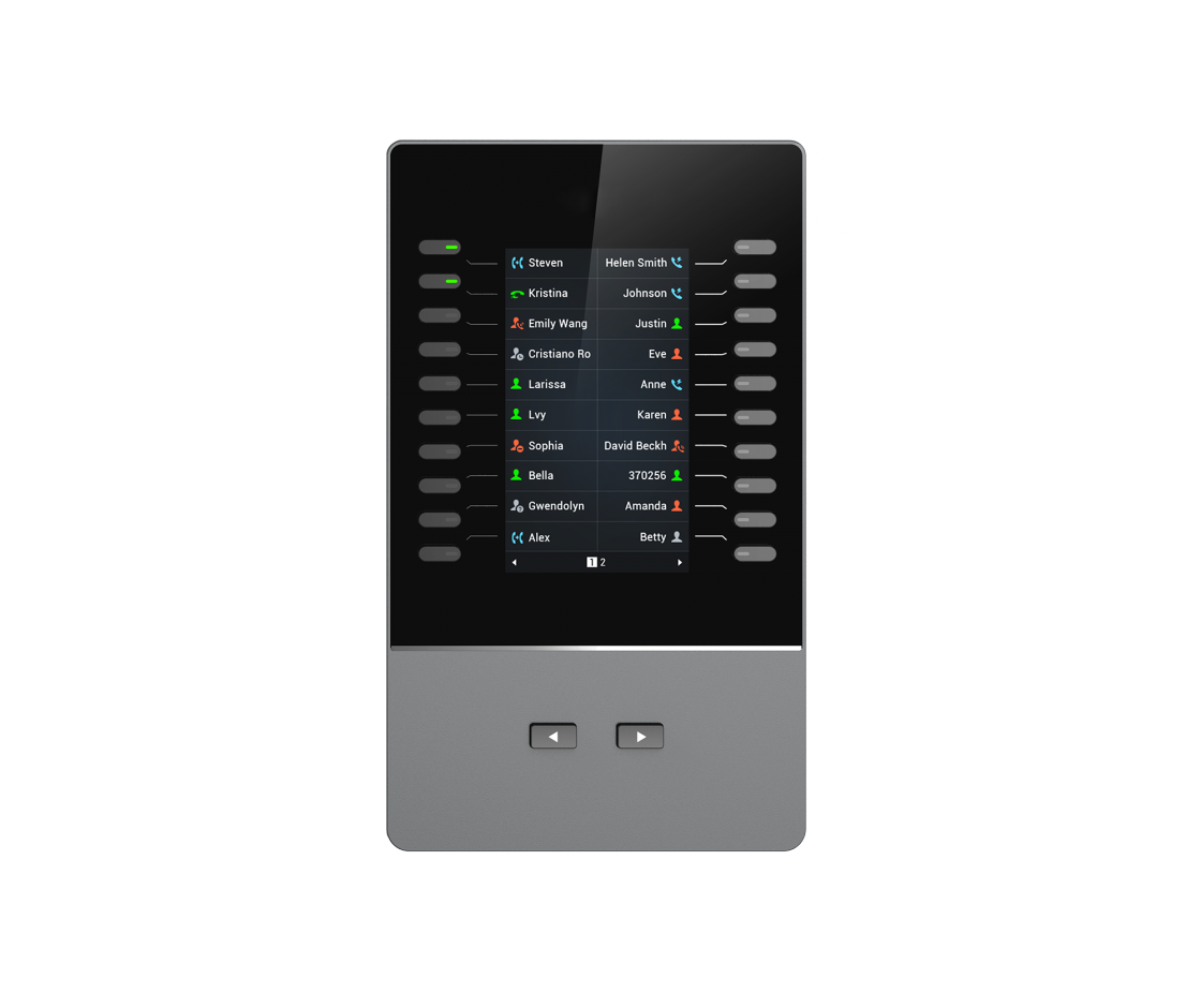 Grandstream Grandstream GBX20 LCD Extension Module For GRP2615  GXV3350 only, 20 Dual-colored Extension Keys, 4.3 inch TFT Co