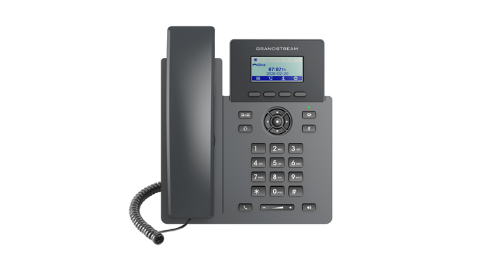 Grandstream Grandstream GRP2601 Carrier Grade  2 Line IP Phone, 2 SIP Accounts, 2.2" LCD, 132x48 Screen, HD Audio, PSU Includ