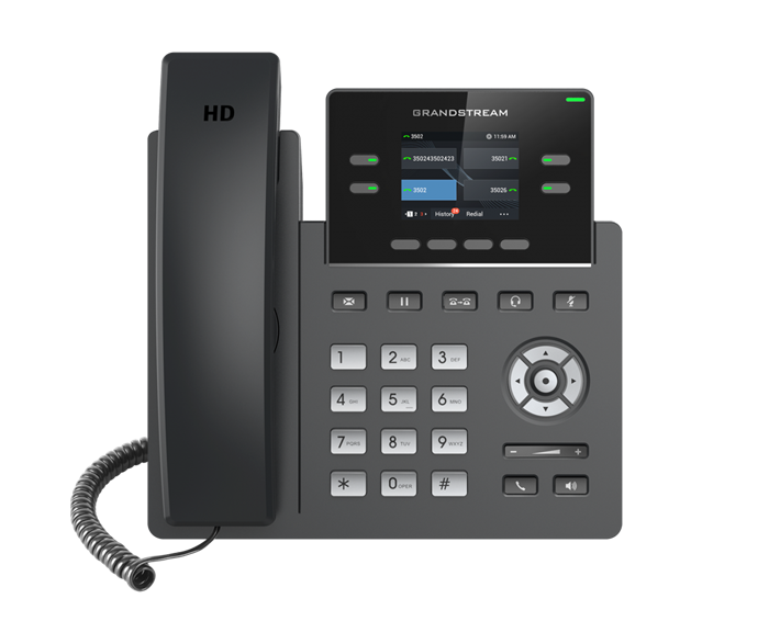 Grandstream Grandstream GRP2612 4 Line IP Phone, 2 SIP Accounts, 320x240 Colour Screen, HD Audio, Includes PSU *LAST STOCK*