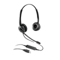 Grandstream Grandstream GUV3000 Dual Ear USB Headset, Noise Canceling Microphone, HD Audio, 2m USB Cable, Suits Teams, Zoom, 