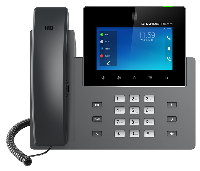 Grandstream Grandstream GXV3450 16 Line Android IP Phone, 16 SIP Accounts, 1280 x 800 Colour Touch Screen, 2MB Camera, Built 