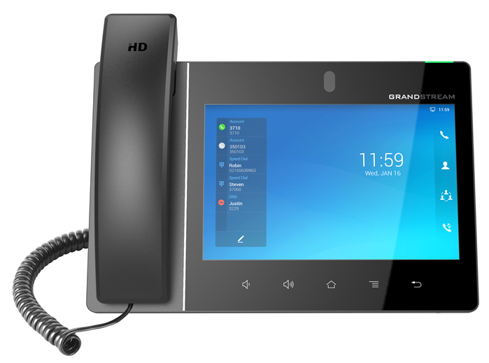 Grandstream Grandstream GXV3480 16 Line Android IP Phone, 16 SIP Accounts, 1280 x 800 Colour Touch Screen, 2MB Camera, Built 