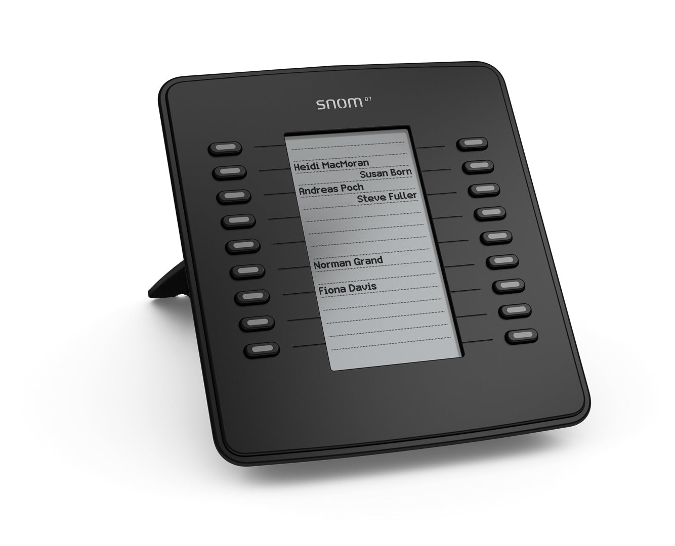 SNOM D7 Expansion Module USB for D785, D765, D745, D735, D725, D717  D715,  Black,18 Multi-color LED keys, Supports All 700 Series Telephones