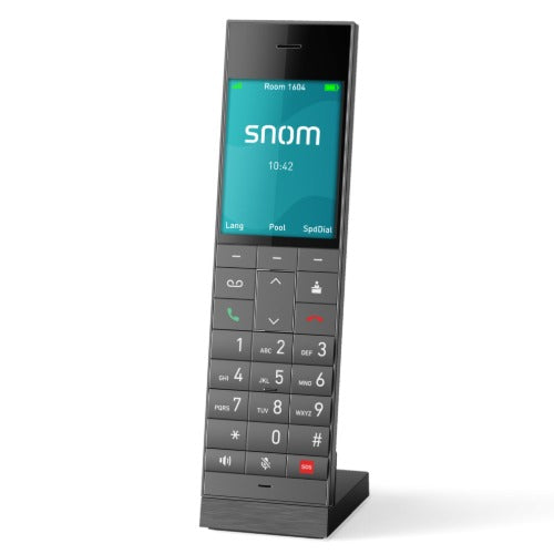 Snom HM2 – DECT Hospitality Handset,Large 2.8” colour TFT, Hearing‑aid compatible, Long battery life, 24 total keys