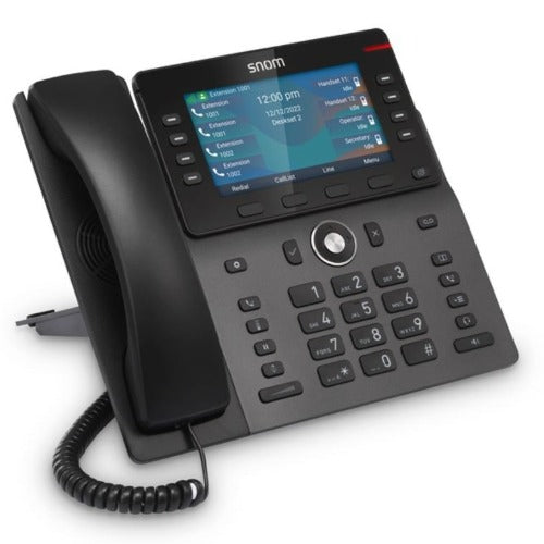Snom M58 UK, DECT wireless desk phone, 5" color display, Bluetooth, HD audio, Shared Call Emulation, HAC compliance