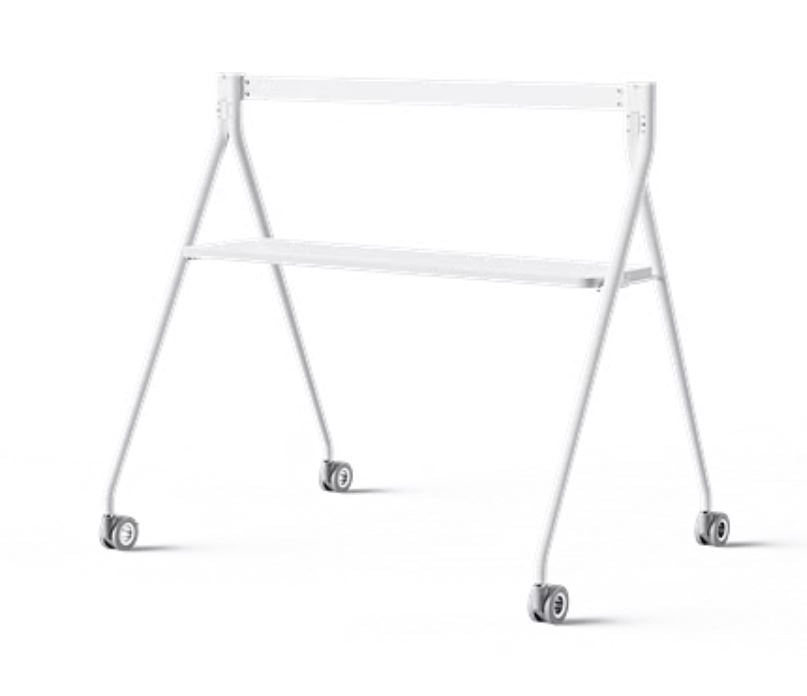 Yealink Floor stand for MeetingBoard 65" with Tray, Fit for Yealink MeetingBoard 65", Wheeled for easy transport Stable, Durable Base Practical, White