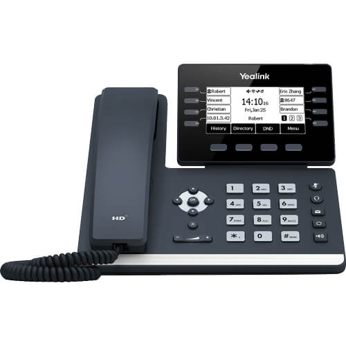 Yealink SIP-T53, 12 Line IP HD Phone Prime Business Phone, 3.7" 360 x 160 greyscale screen, HD voice, Dual Gig Ports, USB 2.0 Port, SBC Ready