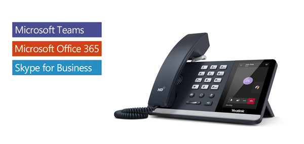Yealink T55A -Teams Edition, IP Phone, 4.3" Screen, HD Voice, USB, Dual Gigabit,  (Power Adapter  Wall Mount Bracket Optional)  ( LS )