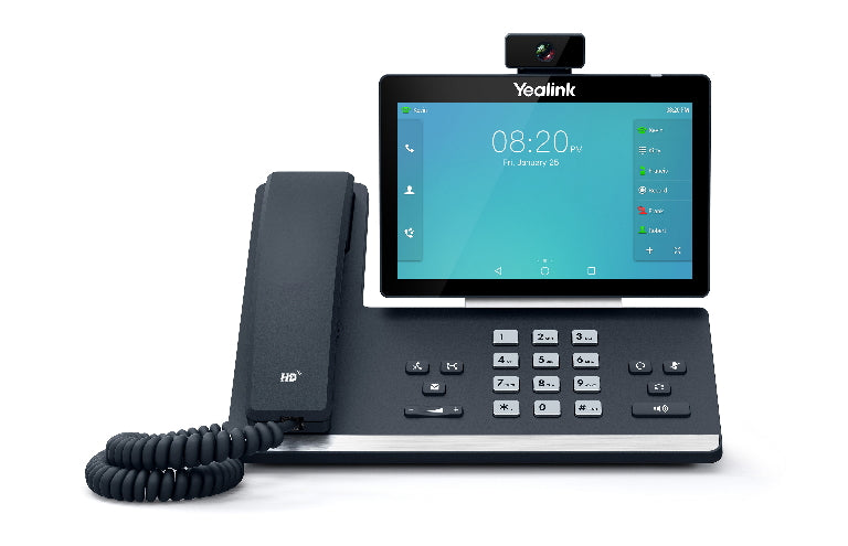 Yealink T58A-C 16 Line IP HD Android Video Phone, 7" 1024 x 600 colour touch screen, HD voice, Dual Gig Ports, Built in Bluetooth and WiFi, EOS