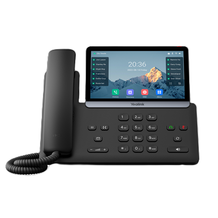 Yealink SIP-T77U (SBC READY)  IP Phone, 7" Touchscreen, 16 SIP Accounts, Dual USB, HD Voice, PoE, Linux 6.1, TEE Encryption