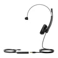 Yealink UH34 Special Edition Mono UC USB Headset, USB-C  3.5mm, Audio Clarity, Noise Cancelling Microphone, Leather Ear Cushions, YHC20 Controller