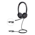 Yealink UH37 Dual USB-C/A USB Wired Headset, UC Dual, USB-C/A, 35mm Speakers, Stereo, HD Audio, 2Mic Noise Killer, Microsoft Teams  UC Certified