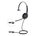 Yealink UH37 Mono USB Wired Headset, UC, USB-C/A, 35mm Speaker, Busylight, Leather Ear Cushion,HD Audio, 2Mic Noise Killer, Microsoft Teams  UC