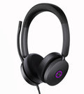 Yealink UH48 UC USB Wired Headset Hybrid Active Noise Cancellation, Four-Microphone Noise-canceling Technology,  Swift Plug  Play All-Day Comfort